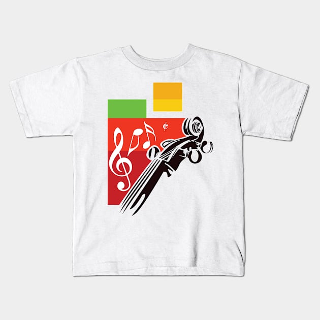 Jazz Festival Kids T-Shirt by Mulyadi Walet